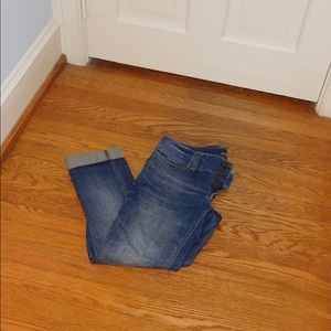 Medium wash denim jeans